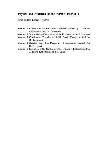 Seismic Wave Propagation in the Earth