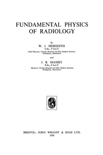 Fundamental Physics of Radiology