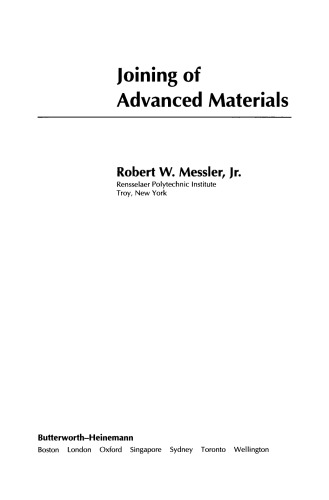 Joining of Advanced Materials