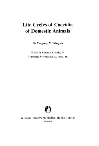 Life Cycles of Coccidia of Domestic Animals