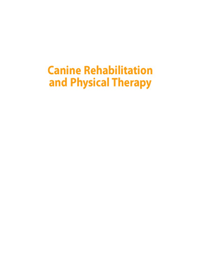 Canine Rehabilitation and Physical Therapy