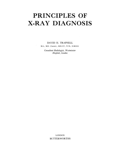 Principles of X-ray Diagnosis