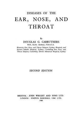 Diseases of the Ear, Nose, and Throat