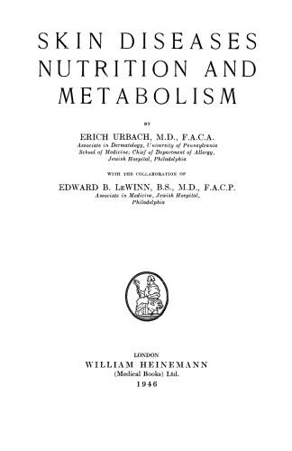 Skin Diseases Nutrition and Metabolism