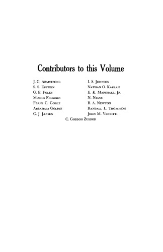 Advances in Chemotheraphy. Volume 1