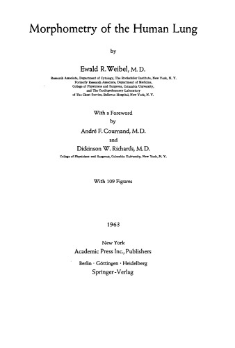 Morphometry of the Human Lung