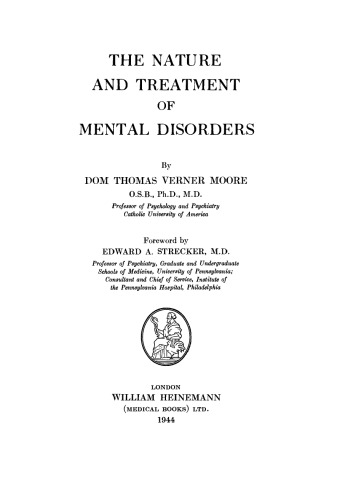 The Nature and Treatment of Mental Disorders