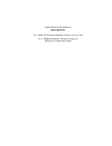 Salivary Glands and their Secretions. Proceedings of an International Conference Held at the University of Washington, Seattle, Washington, U.S.A., August 1962