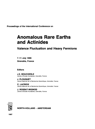 Anomalous Rare Earths and Actinides. Valence Fluctuation and Heavy Fermions