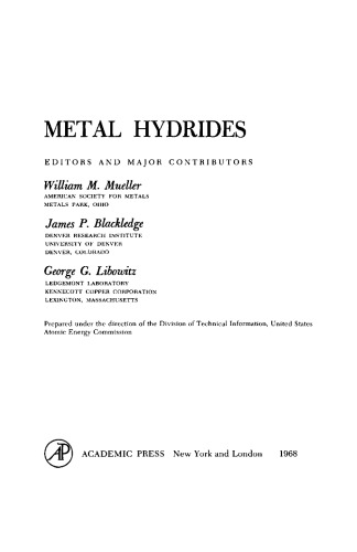 Metal Hydrides