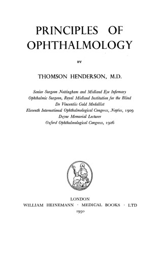 Principles of Ophthalmology