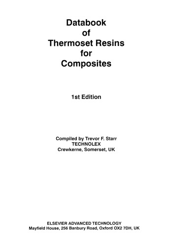 Data Book of Thermoset Resins for Composites