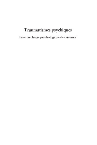 Traumatismes psychiques