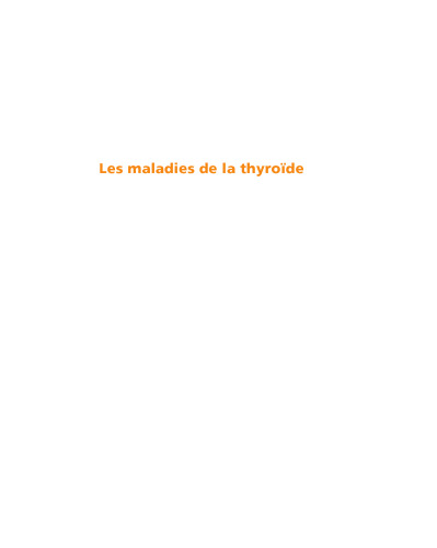 Les maladies de la thyroïde