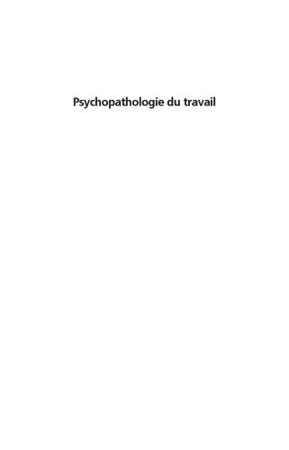 Psychopathologie du Travail