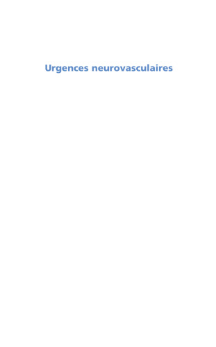 Urgences neurovasculaires