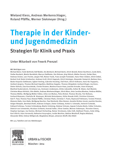 Therapie in der Kinder- und Jugendmedizin. Strategien für Klinik und Praxis