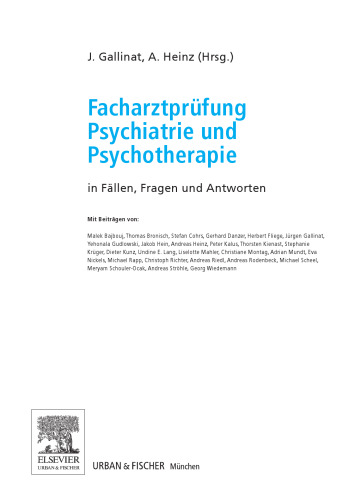 Facharztprüfung Psychiatrie und Psychotherapie