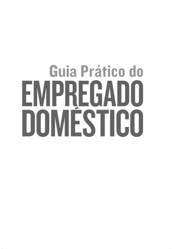 Guia Prático Do Empregado Doméstico