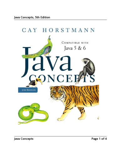 Java concepts