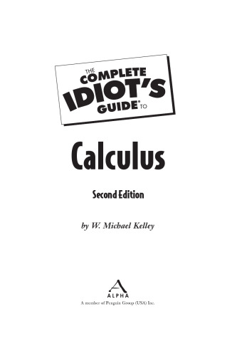 The complete idiot's guide to calculus