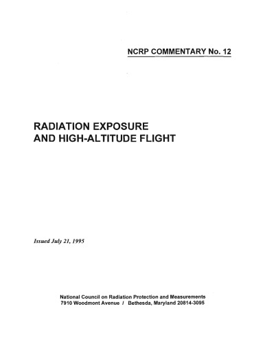 Radiation Exposure and High Altitude Flight