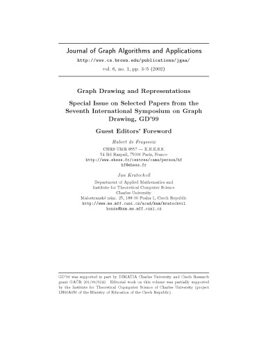 Graph algorithms and applications 3