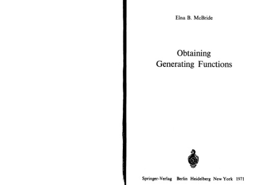 Obtaining Generating Functions