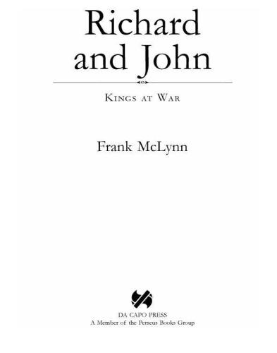 Richard and John: Kings at War