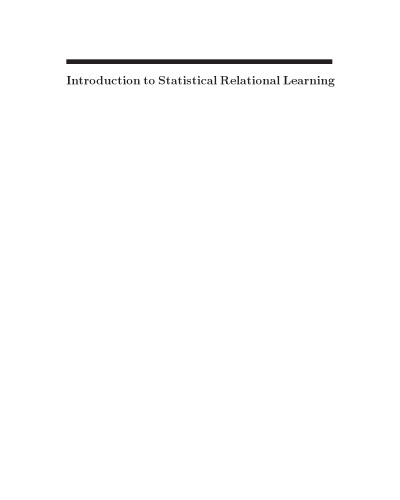 Introduction to statistical relational learning