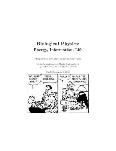 Biological physics: energy, information, life