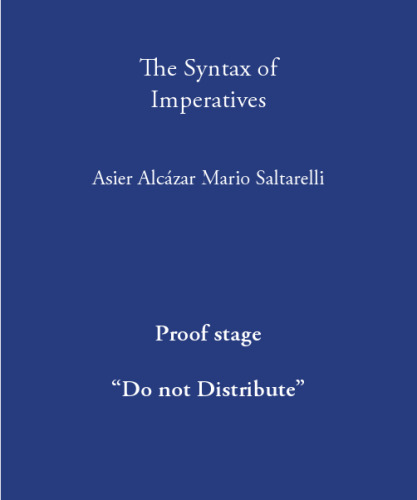 The Syntax of Imperatives