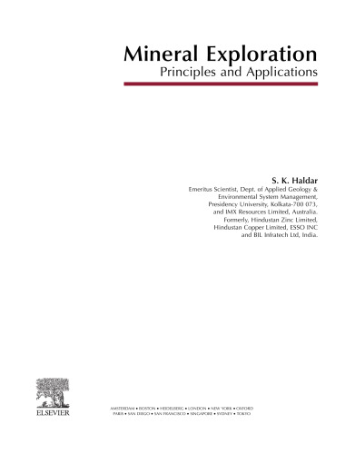 Mineral Exploration: Principles and Applications