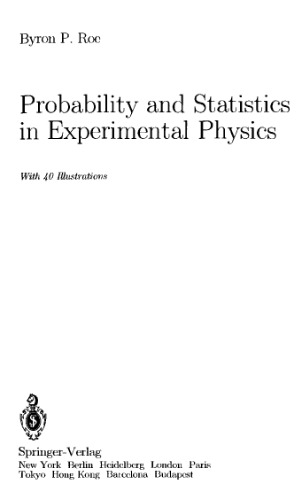 Probability and statistics in experimental physics