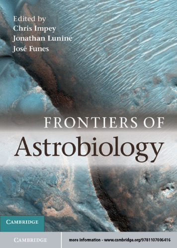 Frontiers of Astrobiology