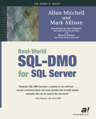 Real-World SQL-DMO for SQL Server