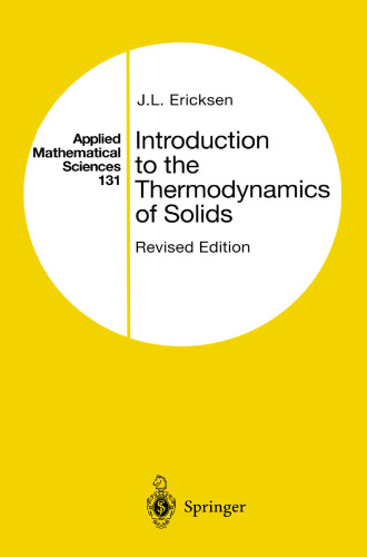 Introduction to the Thermodynamics of Solids