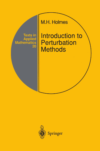 Introduction to Perturbation Methods