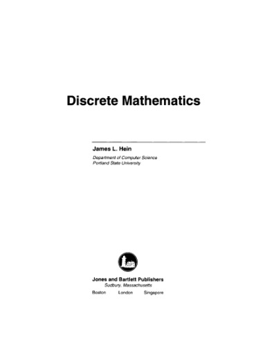 Discrete mathematics