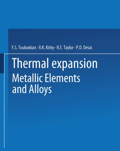 Thermal Expansion: Metallic Elements and Alloys