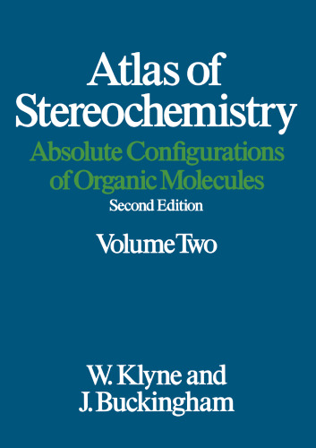 Atlas of Stereochemistry: Absolute Configurations of Organic Molecules