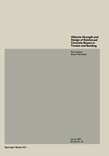 Ultimate Strength and Design of Reinforced Concrete Beams in Torsion and Bending / Résistance et dimensionnement des poutres en béton armé soumises `la torsion et `la flexion / Bruchwiderstand und Bemessung von Stahlbetonbalken unter Torsion und Biegung