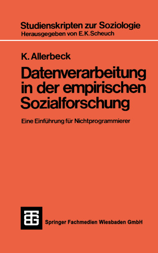 Datenverarbeitung in der Empirischen Sozialforschung