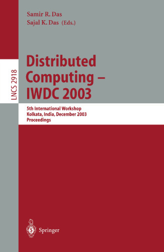 Distributed Computing - IWDC 2003: 5th International Workshop, Kolkata, India, December 27-30, 2003. Proceedings