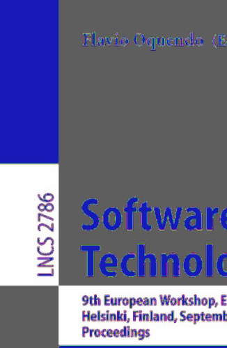 Software Process Technology: 9th European Workshop, EWSPT 2003, Helsinki, Finland, September 1-2, 2003. Proceedings