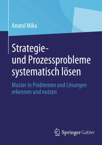 Strategie- und Prozessprobleme systematisch lösen: Muster in Problemen und Lösungen erkennen und nutzen