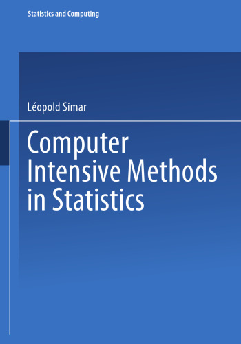 Computer Intensive Methods in Statistics