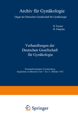 Verhandlungen der Deutschen Gesellschaft für Gynäkologie