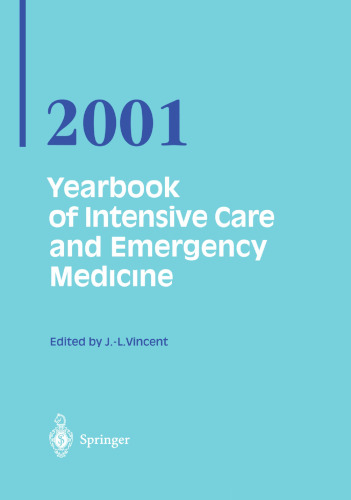 Yearbook of Intensive Care and Emergency Medicine 2001