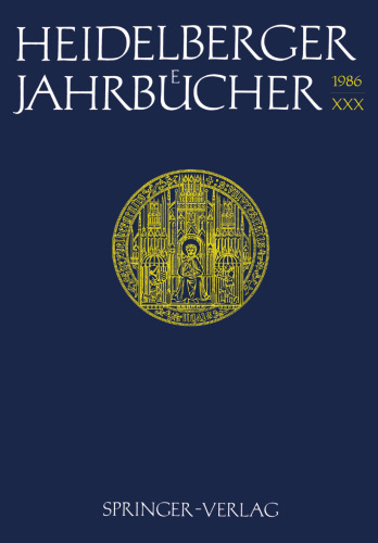 Heidelberger Jahrbücher XXX